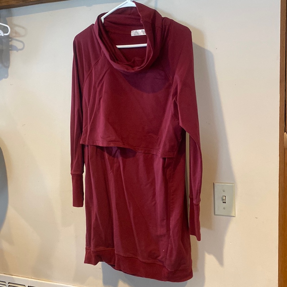 Latched Mama cowl neck sweater